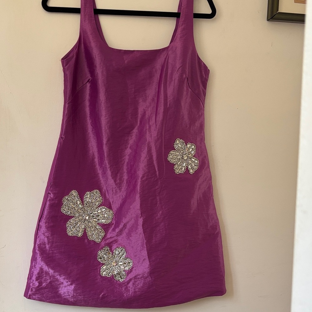 Elegant Purple Mini Dress size S (4-6)